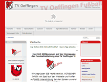 Tablet Screenshot of oeffingen-fussball.de